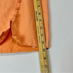 Blue Rain X Francesca’s Women’s Linen Blend Button Detail Mini Skirt Orange Med Photo 5