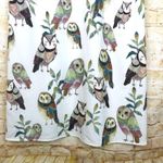 The Moon Owl All Over Print Dress Womens L Off White Short Sleeves Mod Kidcore Photo 2