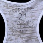 Forever 21 Hope Sheer Tank Top Muscle Tee White And Black Women’s Size M Photo 4