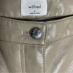 Wilfred  Vegan Leather Pants | Size 8 Taupe Beige‎ | Aritzia Chic Fall Winter Photo 6