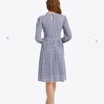 Draper James  Kitty Dress in Navy/White Gingham Size Medium EUC Photo 2