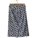 Boden Pencil Skirt Geometric Print Blue & White Blue Size 4 Photo 6