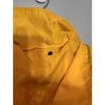 Columbia Vintage  Jacket Tech Series Women’s Medium Yellow Hidden Hood Zip Snap Photo 11