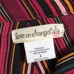 love on a hanger  peasant style striped‎ chevron blouse plus size 2 Photo 3