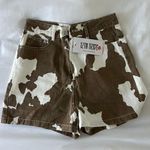 12th Tribe Midland Cow Print Shorts Photo 1