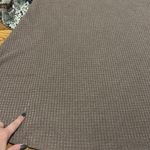 Hummingbird Women’s Large Waffle Knit Brown Snake Print Bell Sleeve Midi Dress Photo 9