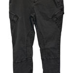 Pilcro  Anthropologie Stylish Black Cargo Pants Ankle Zipper Photo 0