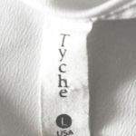 Tyche  Flowy Blouse One Shoulder Pullover Top Sleeveless Tunic Shirt White L NWOT Photo 6