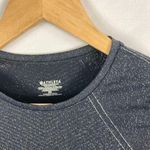 Athleta  Black Silver Metallic Glitter Flurry Shine Base Layer Top  Size XS Photo 5