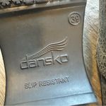 Dansko  XP Clog Blue Lace Pattern Size 39 US 9 **flawed** Nurse Slip Resistant Photo 6