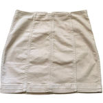 Free People beige cream Modern Femme denim mini skirt size 6 Photo 0