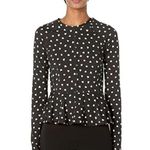 Kate Spade Heartbeat Polka Dot Peplum Top Size XS Photo 1