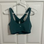 Lululemon SmoothCover Front Cut-Out Yoga Bra *Light Support, A/B Storm Teal S6 Photo 2