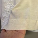 Banana Republic  Women’s Cream Merino Wool Sleeveless Appliqué Sweater Shell- Lge Photo 6