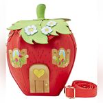 Lounge Fly Strawberry Shortcake Strawberry House Figural Crossbody Bag NWT Photo 1