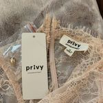 Privy Bodysuit Womens Medium Pink Lace High Neck Corset Bodysuit Bustier Top NWT Photo 6