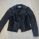 New York & Company Faux Leather Jacket Black Photo 2