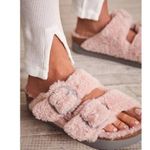 Birkenstock  Arizona Big Buckle Shearling Sandals Teddy Crystal Rose 8 Photo 9