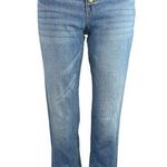 Karl Lagerfeld  Blue Medium Wash Button Fly Straight Cropped Denim Jeans Size 2 Photo 0