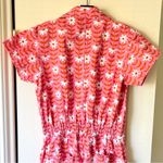 Big Bud Press Daisy Chain Jumpsuit Pink Floral Cotton Twill Medium GUC Photo 9