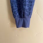 Z Supply  Women's Blue Leopard Print Joggers Size Small Cozy Comfy‎ Athleisure Photo 3