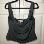 ZARA NWT Grey Draped Corset Top Size XXL Photo 1