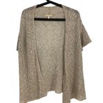 Eileen Fisher Beige Open Front Knit Cardigan L linen coastal resort wear Photo 0