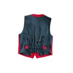 Ann Taylor Vintage  Women's Red Wool Blended Velvet Vest Jacket Size 8 Photo 2