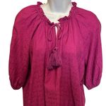 Knox Rose Y2K Women Top 2X Magenta Boho Cottagecore Peasant Whimsical Festival Photo 4