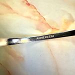 Anne Klein silver tone criss cross rhinestone bangle bracelet Photo 5