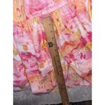 Women's Rnwy Dress Beautiful Strapless Printed Pink Yellow Long Maxi 6 Medium Photo 10