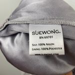 Sue Wong Gray Embellished Illusion Sheath Dress Size 4 Photo 9