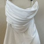 House Of CB  'Esmee' size L Ivory Draped Strapless Bridal Gown Wedding Dress NWOT Photo 8