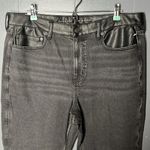 American Eagle ‎ Outfitters Super High Rise Ankle Black Jeans Size 18 Short Photo 3