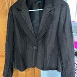 Tribal Chocolate Textured Jacket Brown Size 12 Photo 0