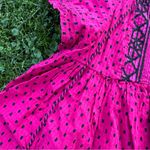 Knox Rose Top Flutter Short Sleeve Blouse Baby Doll Polka Dot Photo 2