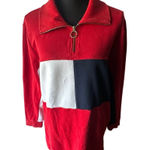 Tommy Hilfiger Color-Blocked Zip-Front Sweater Dress Size L Photo 0