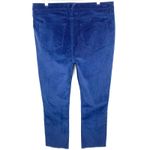Vineyard Vines Women Straight Crop Corduroy Pants Raw Hem High Rise Blue Size 31 Photo 1