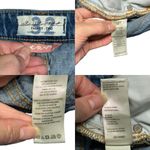 We The Free  CRVY Destructed Straight-Leg Jeans Wide Leg Baggy Size 32 Blue Denim Photo 15