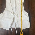 Amazon NWOT boho style open front white vest size large women’s Photo 2