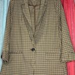 a.n.a  Women's Tan Checkered Blazer Photo 0
