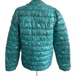OODJI Floral Green Lightweight Puffer Jacket Coat Size 44/ US Small Photo 6