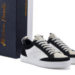 NWT Maxim Pardi Unisex womans Verona Low top sneakers sz 11 black white … Photo 0