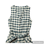 Mango  Gingham Printed Jumpsuit in Green Photo 2