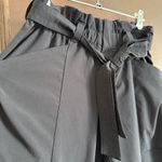 Athleta  | Black Skyline II Featherweight Paper Bag Ankle Pants | Size 4 Photo 3