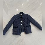 Tory Burch Navy Blue Button Jacket Excellent Condition Size M Photo 1