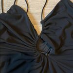 ZARA  Black Ruched Slip Mini Dress Photo 2