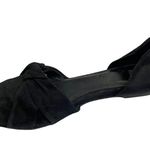 Eileen Fisher  Fuller Suede d'Orsay Flat Black Pointed Toe Leather Shoes 8 EUC Photo 2