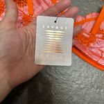 Savage X Fenty Perfect Poppies Lace Bralette Small Pink Orange Romantic Delicate Photo 7