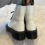 Dr. Martens  Jadon White Polished Smooth Combat Boots Photo 7